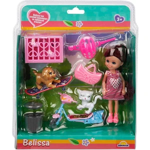 Belissa'nın Sevimli Hayvanları ve Eğlenceli Araçları 53814 - Kumral Belissa - Kaykay ve Motor