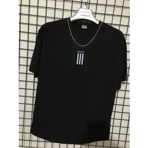 Oversize Tşirt Siyah Impavido 3 Çizgi