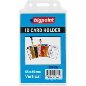 Kart Poşeti Dikey Şeffaf 55X85MM 10'lu Poşet