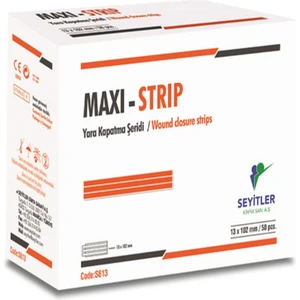 Maxı Strıp Yara Kapama Şeridi-Bandı 6x102mm 10 Şerit Steril Paket
