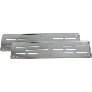 Team Car Oto Plakalık Ince Abs Plastik Üzerine Krom Kaplama 1 Takım 2 Adet