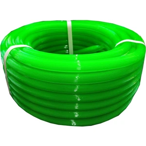 50 Metre Silikonlu Pvc 1/2 Bahçe Çeşme Sulama Hortumu Yarım Parmak 16' Lık Yeşil