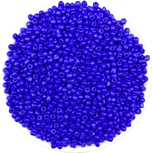 Hedef Bijuteri 50 Gram Lacivert Renk Mat Cam Kum Boncuk , Takı Yapım Boncuğu (50GR,~600 Adet)