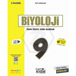 Üçgen Akademi 9. Sınıf Biyoloji - Konu Özetli Soru Bankası (Ciltli)