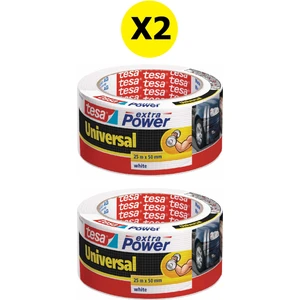 Extra Power Universal Duct Bant, Gaffer Bant 25MX50 mm Beyaz X2 Adet