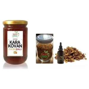 Baştan Yöresel 850GRAM Karakovan Süzme, 100GRAM Polen ve 20CC Propolis