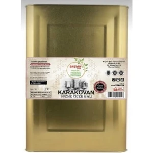 Baştan Yöresel 25KG Teneke Karakovan Süzme Balı (Gezdirilen Kovan)