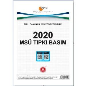 A Yayınları MSÜ 2020 Tıpkı Basım Deneme Sınavı (Ciltli)