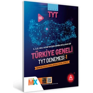 A Yayınları Türkiye Geneli TYT Çıkmış Sorular Denemesi-1 (Ciltli)