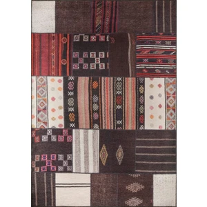 Jazz Patchwork Desenli Dokuma Taban Dekoratif Renkli Halı AL 45