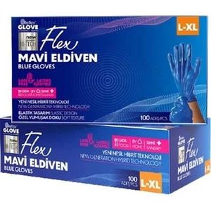 Hız Danışmanlık Reflex Flex Glove Pudrasız 100'LÜ Mavi /l-xl