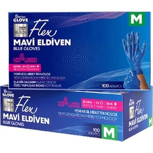 Hız Danışmanlık Reflex Flex Mavi Glove Pudrasız 100'LÜ / M