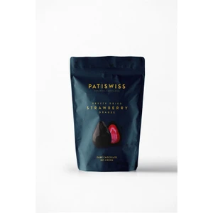 Bitter Çikolatalı %85 Kakao Çilek Draje 80g