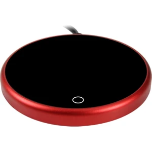 Elektrikli Kahve Kupa Isıtıcı Isıtıcı Coaster Içecekler Su Süt Kahve Çay Kırmızı