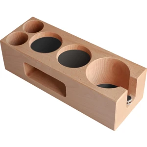 Ahşap Kahve Sabahlığı Tutucu Espresso Makinesi Aksesuarları Istasyonu Barista Için 51-54MM(Yurt Dışından)
