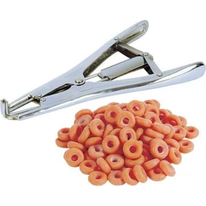 Elastör Elastratör Pensi ve Boynuz Lastiği (100 Adet)