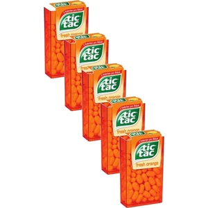 Tic Tac   Orange Portakallı Şeker 18  gr Aromalı Şekerleme x 5