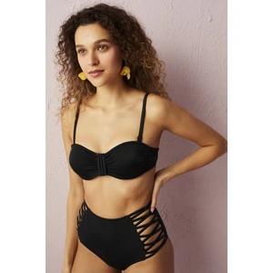 Siyah Basic Pop Ekstra Dolgulu Push-Up Bikini Üstü