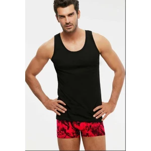 Henry Askılı 2'li Erkek Atlet - Siyah