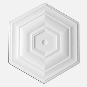 Altıgen Desenli Tavan Lamba Göbeği  - 40 cm