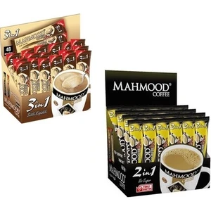Mahmood Coffee 3'ü 1 Arada Sütlü Köpüklü ve 2si 1 Arada Hazır Kahve 2 Li