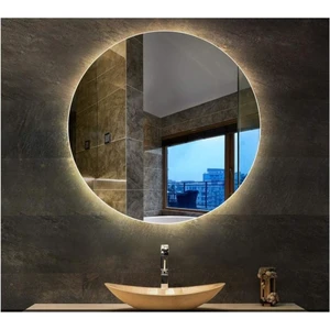 Toprak Dekor 90 cm Günışığı Ledli Banyo Aynası