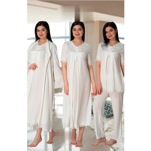 5036 Lohusa Pijama Gecelik Sabahlık Takım