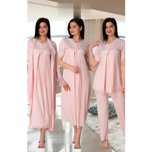 5036 Lohusa Pijama Gecelik Sabahlık Takım