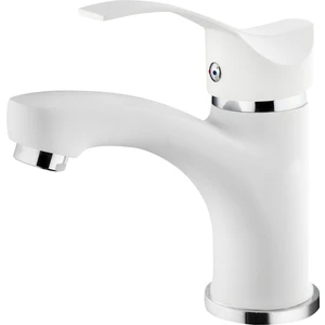 Gms Akdeniz Beyaz Krom Lavabo Musluk Bataryası AKD400K Çift Giriş