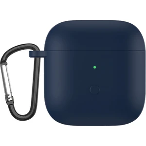 Redmi Buds 3 Için Karabinalı Tam Koruyucu Silikon Kılıf - Koyu Mavi (Yurt Dışından)