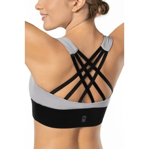 Lioness Activewear Gri Yüksek Destekli Sırt Detaylı Kaplı Spor Sütyeni