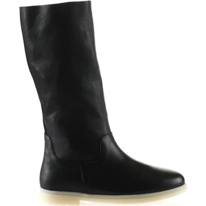 Bueno Shoes Siyah Deri Kadın Düz Çizme