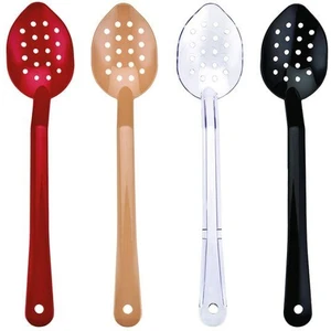 Polikarbon Servis Kaşık Delikli 34cm Siyah