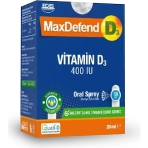 Edispharma Maxdefend Vitamin D3 400 Iu 20 Ml Oral Sprey Maxd100