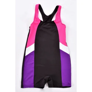 Kız Çocuk 304-1 Şortlu Likralı Yüzücü Mayo Siyah