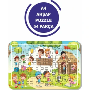 Kampta Oyun A4 54 Parça Puzzle, Oyuncak, Yapboz