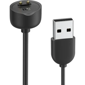 Xiaomi Mi Band 5 ve 6 USB Şarj Cihazı Kablosu Gri - Siyah