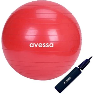 Pilates Topu 65 cm Kırmızı Pompalı