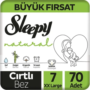 Natural Büyük Fırsat Paketi Bebek Bezi 7 Numara Xxlarge 70 Adet