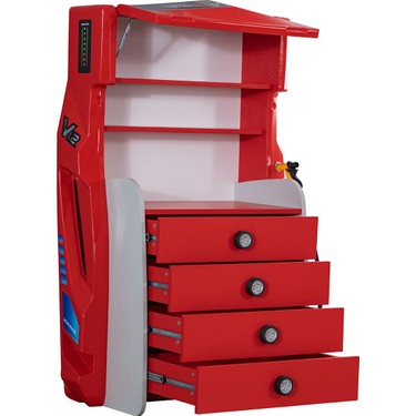 Setay Sports Çocuk Odası Takımı, Kırmızı - Merso Arabalı Fiyatı