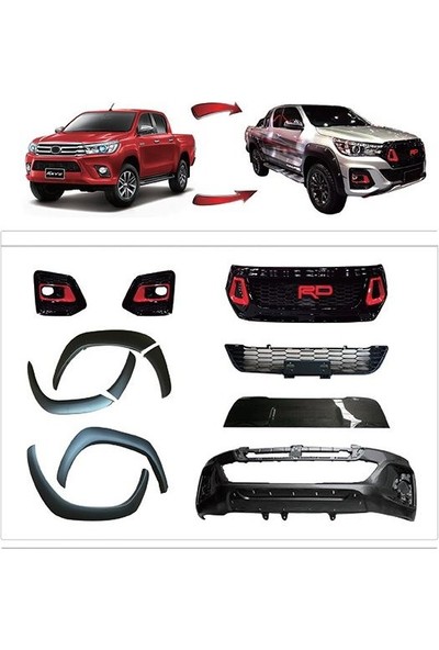ARTI TUNING Toyota - Hılux Revo Trd Body Kıt / Boyasız 16-21