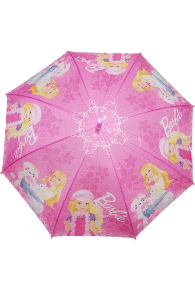 Barbie Karakter Kız Çocuk Şemsiyesi 8 Telli