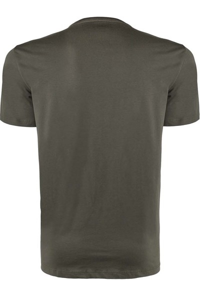 VAV Wear Outdoor T-Shirt Günlük Pamuklu Baskılı Erkek Kısa Kollu Tişört Sıfır Yaka BASETI02