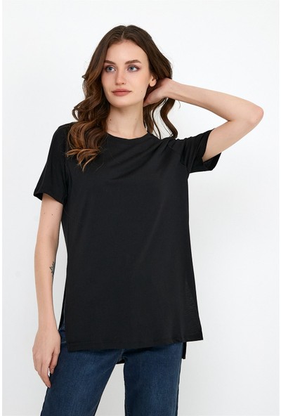 Vena Mıranda 0 Yaka T-Shirt(Modal) Siyah