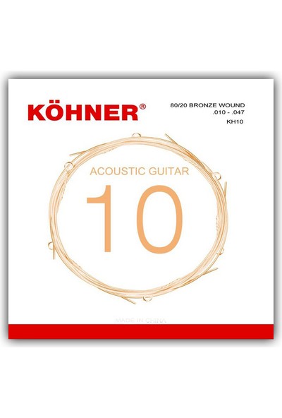 Köhner Kh-10 Profesyonel Akustik Gitar Teli (010)