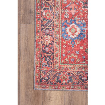 Etnik Desenli Salon Halısı, Soul Şönil |Pamuk-Polyester| Kırmızı Halı Al 181 modelleri