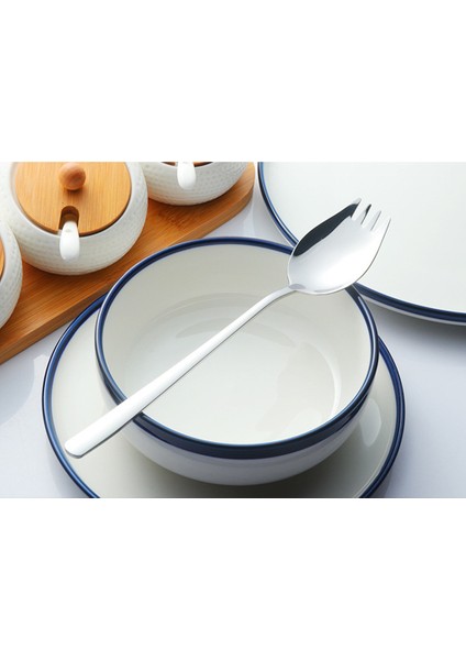 10X Metal Açık Gereç Kaşık Spork Gereçleri Çatal Gadget Kamp Sofra fırsatları