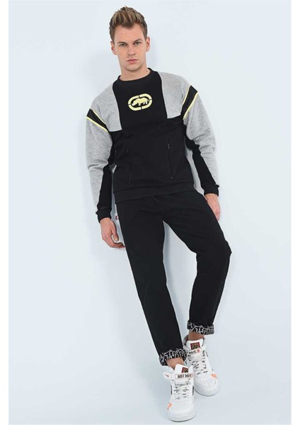 Ecko Unltd Sımon Oversıze Erkek Baskılı Bısıklet Yaka SweaTshirt