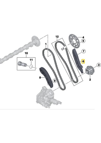 Bmw ve Mini Uyumlu Febi Üst Triger Gergi Paleti 11317797899 modelleri
