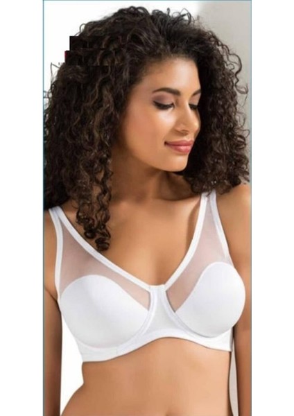 9200 Beyaz Toparlayıcı Soft B-C Cup Tül Sütyen